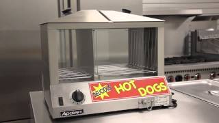 Adcraft Hot Dog Steamer 120V 1200W [upl. by Alleda448]