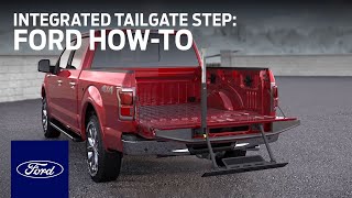 Integrated Tailgate Step  Ford HowTo  Ford [upl. by Lambrecht]