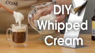 DIY whipped cream in 60 seconds [upl. by Enilada]