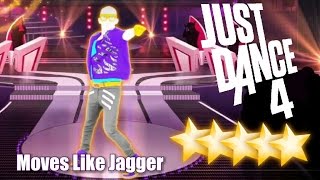 5☆ Stars  Moves Like Jagger  Just Dance 4  Wii U [upl. by Llednar]