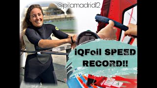 IQFOIL SPEED RECORD by Pilar Lamadrid [upl. by Finkelstein117]