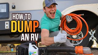 EXACTLY How to Dump an RV Black Tank StepbyStep [upl. by Ettenor]