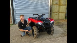 Honda Fourtrax 420  Quad bike Review [upl. by Nalorac659]