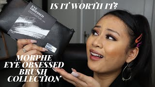 FIRST IMPRESSION MORPHE EYE OBSESSED BRUSH COLLECTION DEMO AND REVIEW [upl. by Aniarrol844]