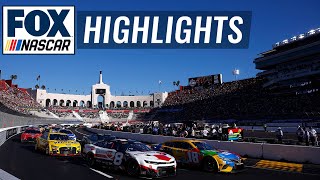 2022 Busch Clash at The LA Coliseum  NASCAR ON FOX HIGHLIGHTS [upl. by Ialohcin]