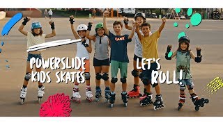 Lets roll with Powerslide KIDS inline skates  WE LOVE TO SKATE [upl. by Eibbil]