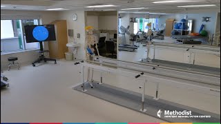 Physical Therapy Gym Virtual Tour  Methodist Hospital Inpatient Rehabilitation Center [upl. by Norby864]