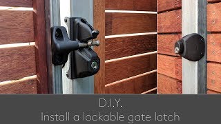 DIY Install a lockable gate latch [upl. by Ariaec]