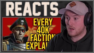 Royal Marine Reacts To Warhammer 40k Every Faction Explained  Part 1 [upl. by Eerot]