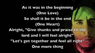 One Love  Bob Marley Lyrics [upl. by Ehcnalb196]