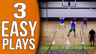 3 EASY and EFFECTIVE Youth Basketball Plays [upl. by Bennet]