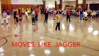 Moves Like Jagger Line Dance [upl. by Assiled315]