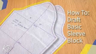 DETAILED HOW TO MAKE BASIC SLEEVE PATTERN  KIM DAVE [upl. by Newra]