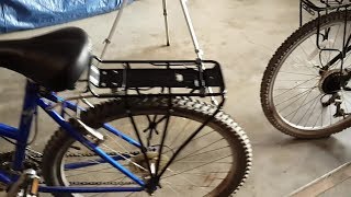 Bicycle cargo rack installation Compare two different mounting styles Tips picking the right rack [upl. by Uamak]