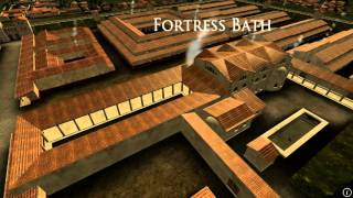 Animation of ancient Roman Fort in Caerleon Wales [upl. by Shimkus581]