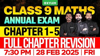 Class 9 Annual Exam  Maths  Chapter 15  Full Chapter Revision  Xylem Class 9 [upl. by Imaon85]