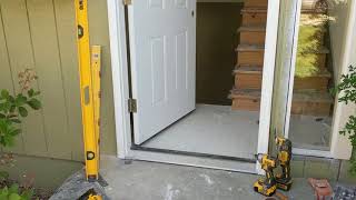 Jeld Wen Front Door Installation  Really crappy products and craftsmanship PART 1 [upl. by Attalie]