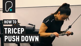 How To Do A Tricep Pushdown [upl. by Conlen75]