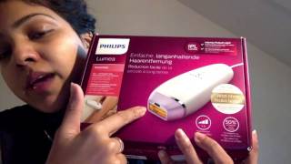 how to use philips lumea on face demonstration facial hair removal [upl. by Introk]