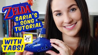 Zelda Sarias Song The Lost Woods Ocarina Tutorial  With Tabs [upl. by Ennaharas535]