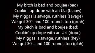 Bad and Boujee Lyrics [upl. by Duvall]