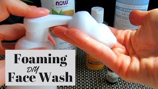 Homemade Foaming Face Wash Recipe for Acne Prone and Sensitive Skin [upl. by Alamac]