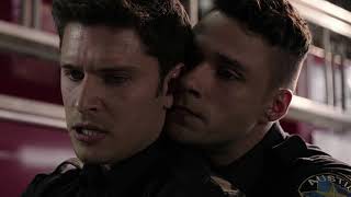 911 Lone Star 2x12  Carlos amp TK Fight about Owen getting arrested by Gabriel TK pushes Carlos [upl. by Hairehcaz579]