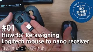 01 Reassigning Logitech mouse to original nano receiver [upl. by Kassel216]