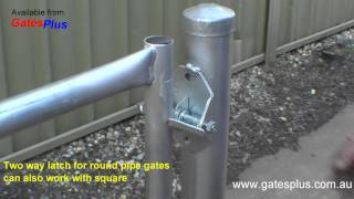 Gate Latch 2 way for round pipe and square [upl. by Sibylla]