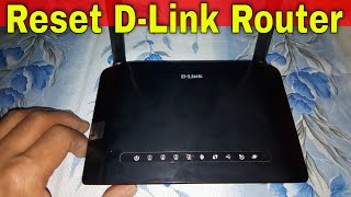 How to Reset Dlink Router  Reset D Link Wifi Router [upl. by Elden]