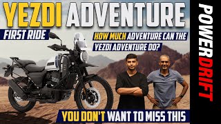 2022 Yezdi Adventure  First Ride Review  PowerDrift [upl. by Ibib]