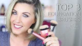 BEST FOUNDATION BRUSHES 💋 My Top 3 Picks Morphe M349 amp Real Techniques RT 200 Makeup Brush Review [upl. by Feld568]