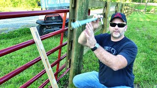 HOW TO INSTALL A FARM GATE [upl. by Grider490]