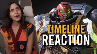 Newcomer REACTS to Warhammer 40k Timeline Videos [upl. by Marcy828]