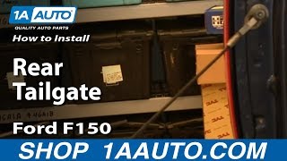 How To Replace Rear Tailgate 0413 Ford F150 [upl. by Adele301]