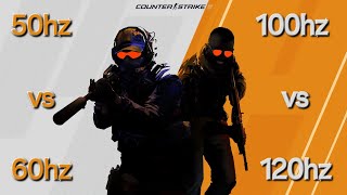 50Hz vs 60Hz vs 100Hz vs 120Hz  CSGO [upl. by Katti]