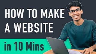 How to Make a Website in 10 mins  Simple amp Easy [upl. by Elaen]