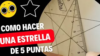 COMO HACER una ESTRELLA de 5 puntas ⭐️ HOW to MAKE a 5 POINT STAR ⭐️ [upl. by Cirdec]