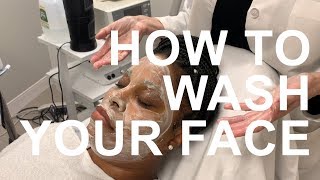 How to Wash Your Face  Renee Tucker Medical Aesthetician  West End Plastic Surgery [upl. by Alracal]