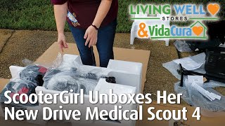 Drive Medical Scout 4 Unboxing amp Setup With Scooter Girl [upl. by Manara286]