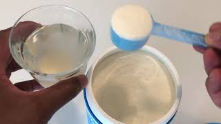 Mixing Vital Proteins Collagen Peptides with Water [upl. by Malory418]