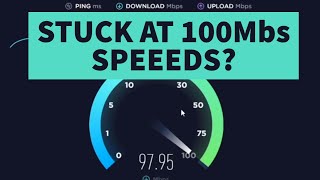 Ethernet Download Speeds Stuck At 100Mbs [upl. by Ibed]