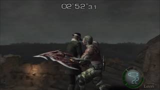 Resident Evil 4 pro mode fastest way to kill krauser Knife only [upl. by Yenrab]