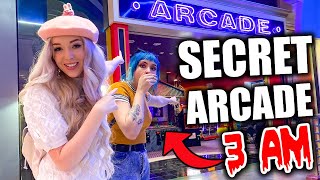 I FOUND A SECRET ARCADE  3AM CHALLENGE  w Lyssy Noel [upl. by Naziaf]