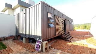 Casa container 60m2 mobiliada  Azul Containers [upl. by Ebeneser]