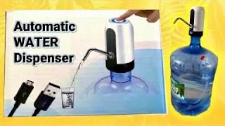 USB Charging Portable Automatic Water Dispenser [upl. by Ydisahc210]