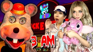 Do NOT Sleep OVERNIGHT at a HAUNTED Chuck e Cheese3 AM CHALLENGE PART 1 [upl. by Anadal]