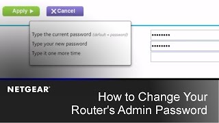 How to Change your Routers Admin Password  NETGEAR [upl. by Mungam]