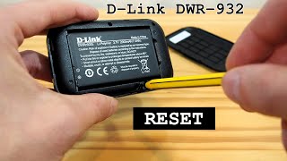 DLink DWR932 portable 4G router WiFi • Factory reset [upl. by Guyer]