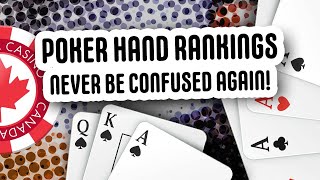 ALL Poker Hands Ranked and Explained [upl. by Comstock]